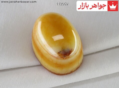 نگین عقیق نارنجی باباقوری - 112069