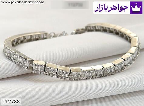 دستبند نقره زنانه دستبند نقره اشرافی زنانه - 112738