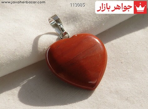 مدال عقیق طرح قلب - 113085