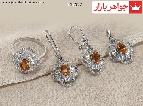 سرویس نقره الکساندریت زولتانایت شیک - 113377