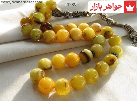 تسبیح کهربا بولونی لهستان 33 دانه خوش دست - 113805