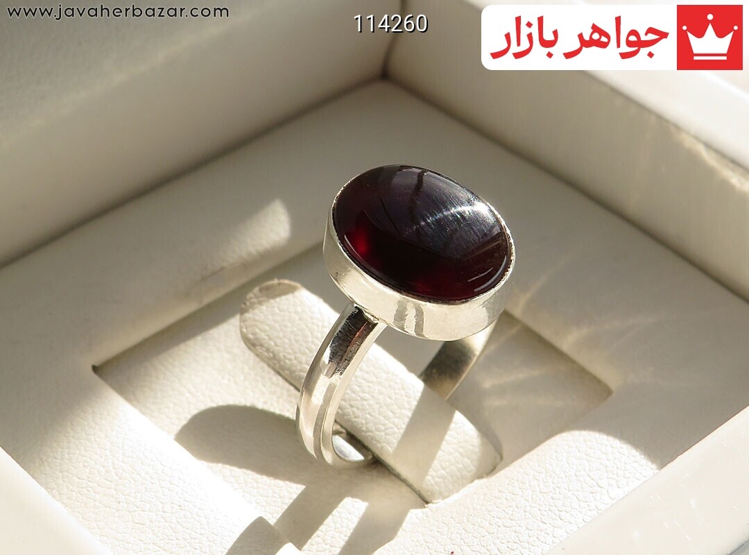 انگشتر نقره عقیق یمنی به همراه حرز امام جواد
