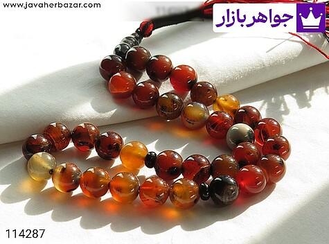تسبیح عقیق 33 دانه سلیمانی خوش دست - 114287