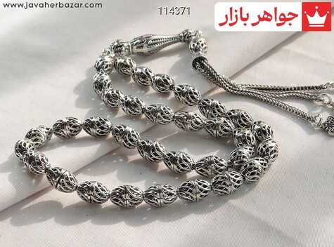 تسبیح نقره 33 دانه لوکس - 114371