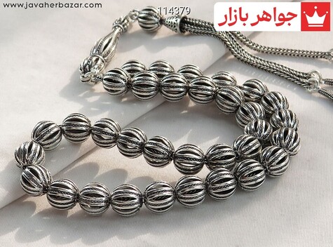 تسبیح نقره 33 دانه بی نظیر - 114379