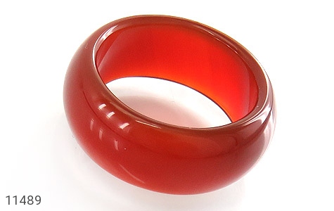 انگشتر عقیق قرمز حلقه سنگی - 11489