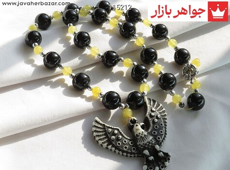 سینه ریز عقیق و جید طرح رزیتا - 115212