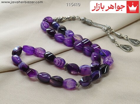 تسبیح عقیق 33 دانه تراش ممتاز - 115410