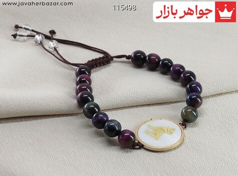دستبند سنگی یاقوت نماد ماه تولد فروردین - 115498