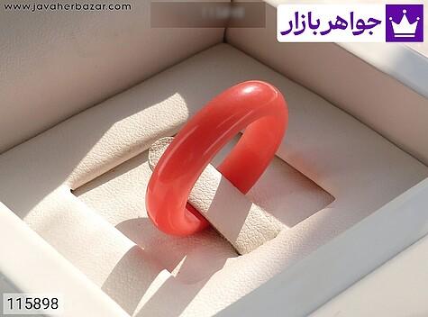 انگشتر صورتی زنانه انگشتر حلقه سنگی شب رنگ سایز 60 59 58 زنانه - 115898