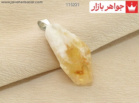 مدال سیترین راف تراش طبیعی - 116221