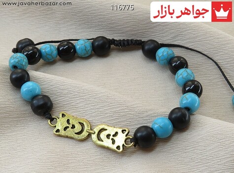 دستبند سنگی فیروزه سنتاتیک - 116775