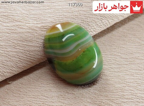 نگین عقیق سبز سلیمانی - 117360