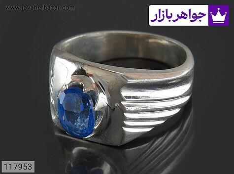 انگشتر توپاز مردانه انگشتر نقره توپاز زیبا مردانه دست ساز - 117953