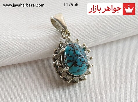 مدال نقره فیروزه نیشابوری خوش طرح - 117958