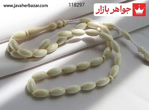 تسبیح عاج 33 دانه فیل تراش هلی فاخر - 118297