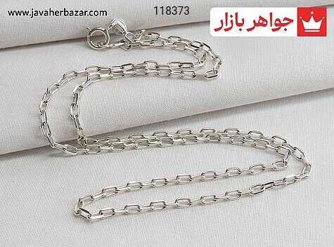 زنجیر نقره 40 سانتی دیپلمات زنانه - 118373