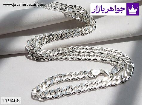 زنجیر درشت مردانه زنجیر نقره 65 سانتی کارتیر دوبل درشت مردانه - 119465