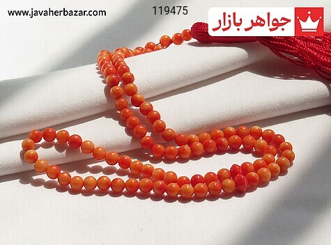 تسبیح مرجان 101 دانه خوشرنگ رنگ تقویت شده - 119475