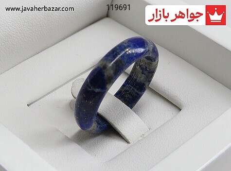 انگشتر سنگی لاجورد سایز 63 مردانه - 119691