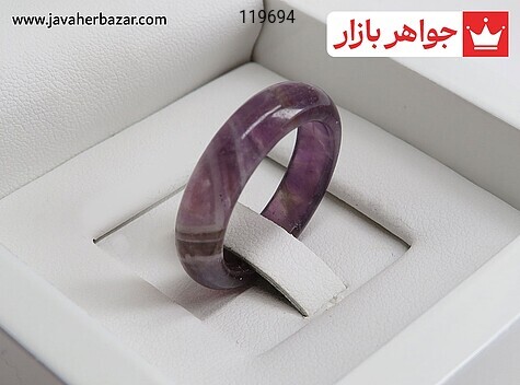 انگشتر سنگی آمتیست سایز 63 - 119694