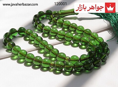 تسبیح سندلوس آلمان سبز 51 دانه معطر زیبا - 120001