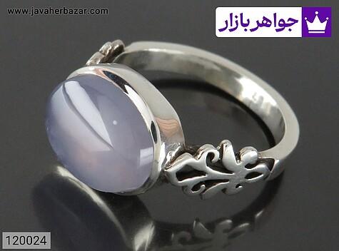 انگشتر عقیق یمنی مردانه انگشتر نقره عقیق یمنی کبود فاخر مردانه - 120024