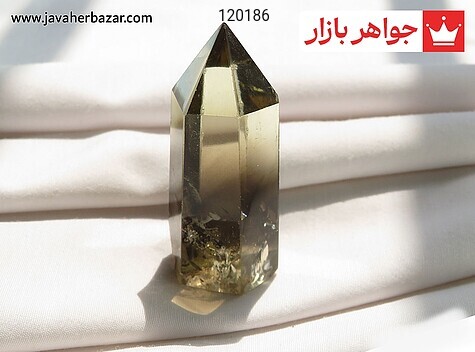 تندیس کوارتز اسموکی دکوری منشوری - 120186