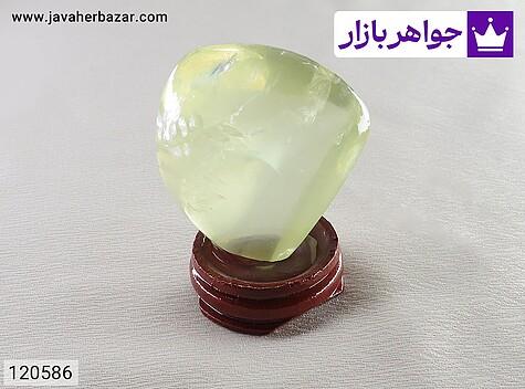 تندیس زرد تندیس کوارتز لیمویی راف تراش طبیعی - 120586