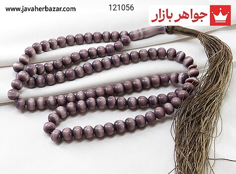 تسبیح چشم گربه 101 دانه بنفش - 121056