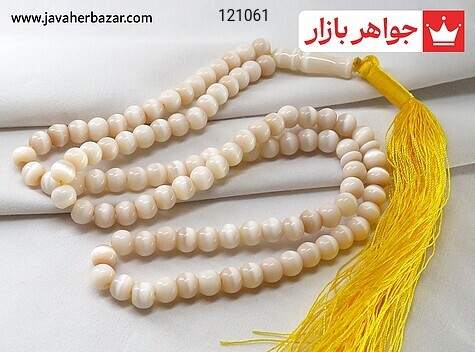 تسبیح چشم گربه 101 دانه شیری - 121061