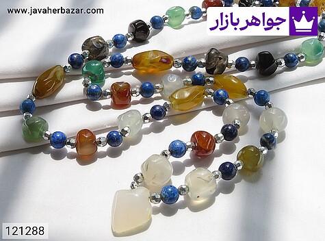 سینه ریز عقیق و لاجورد طرح پرستش - 121288
