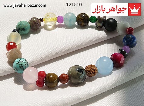 دستبند سنگی چندنگین زنانه - 121510