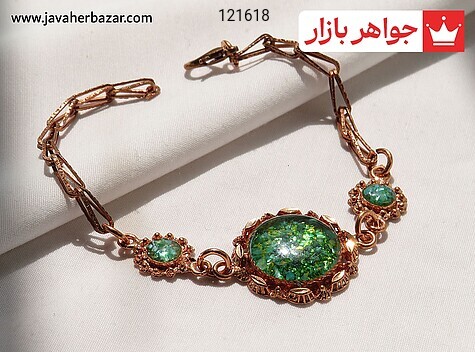دستبند مس سنتاتیک خوشرنگ زنانه - 121618
