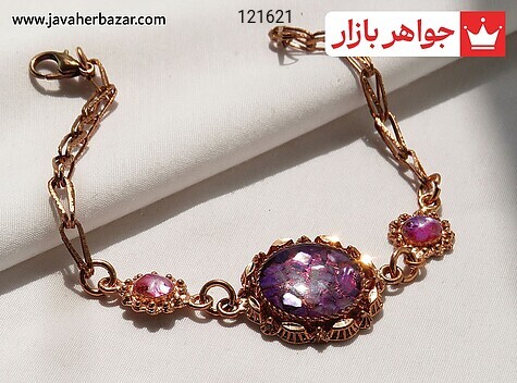 دستبند مس سنتاتیک زیبا زنانه - 121621