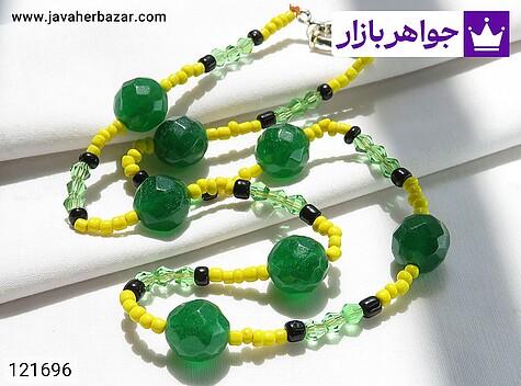 سینه ریز جید و کریستال طرح سروناز - 121696
