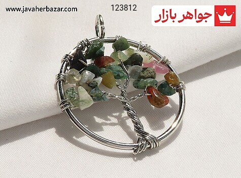 مدال استیل جاسپر طرح درخت زندگی - 123812