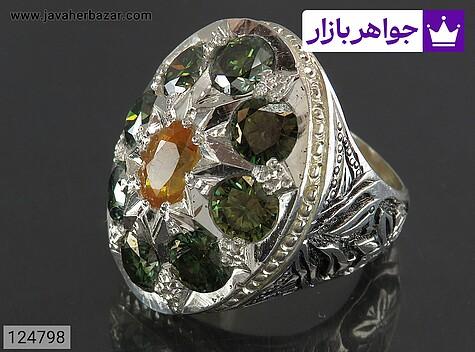 انگشتر یاقوت مردانه دست ساز انگشتر نقره یاقوت مردانه دست ساز - 124798