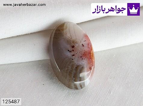 نگین عقیق خوش طرح - 125487