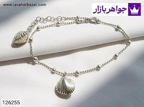 پابند جواهری پابند نقره طرح صدف زنانه - 126255