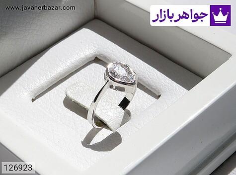 انگشتر نقره زنانه انگشتر نقره اشکی خاص زنانه - 126923