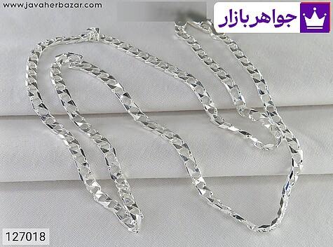زنجیر 55 سانتی مردانه زنجیر نقره 55 سانتی طرح ژاپنی مردانه - 127018