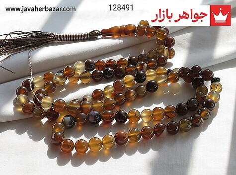 تسبیح عقیق 101 دانه خوش دست زیبا - 128491