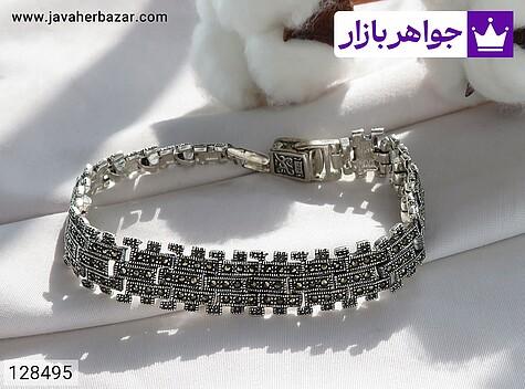 دستبند نقره زنانه دستبند نقره مارکازیت لوکس زنانه - 128495