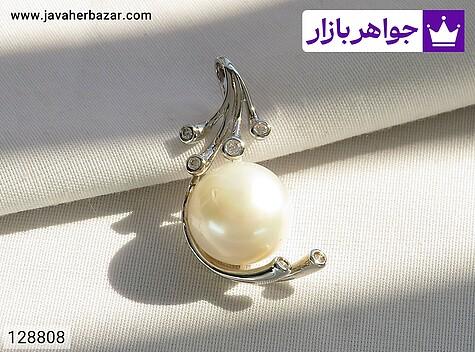مدال مروارید زنانه مدال نقره مروارید خاص زنانه - 128808