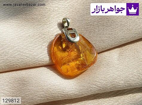 مدال نقره کهربا بولونی لهستان حشره ای خوش تراش - 129812