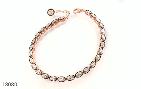 دستبند نقره نانویی طرح الماس نشان زنانه - 13080