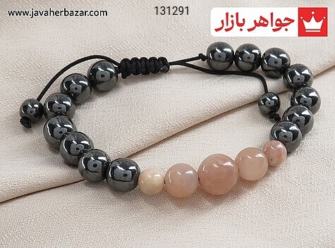 دستبند سنگی حدید صینی و سان استون جذاب زنانه - 131291