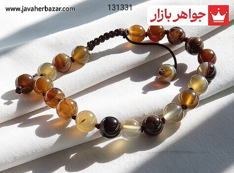 دستبند عقیق سلیمانی زنانه دستبند سنگی عقیق سلیمانی زنانه - 131331