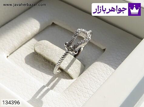 انگشتر نقره زنانه انگشتر نقره مینیمال زنانه - 134396